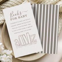 Eenvoudige Beige Café Strepen Boeken voor Baby