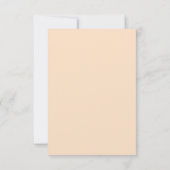 Eenvoudige Beige gepersonaliseerde bruiloft uitnod Save The Date (Achterkant)