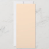 Eenvoudige Beige gepersonaliseerde bruiloft uitnod Save The Date (Achterkant)