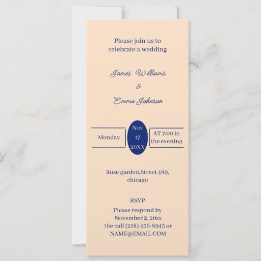 Eenvoudige Beige gepersonaliseerde bruiloft uitnod Save The Date (Voorkant)