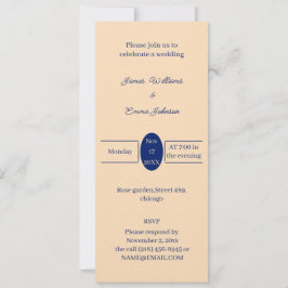 Eenvoudige Beige gepersonaliseerde bruiloft uitnod Save The Date