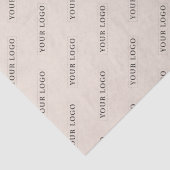 Eenvoudige Beige Minimaal Custom Business Logo Tissuepapier (Detail)