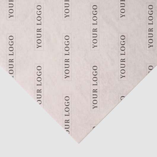Eenvoudige Beige Minimaal Custom Business Logo Tissuepapier (Detail)