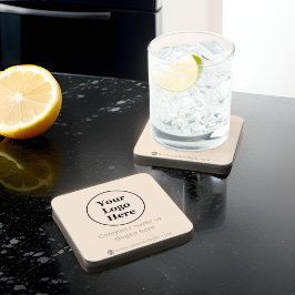 Eenvoudige beige minimalist bier onderzetter