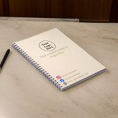 Eenvoudige beige minimalist notitieboek