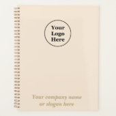 Eenvoudige beige minimalist planner (Voorkant)