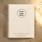 Eenvoudige beige minimalist planner