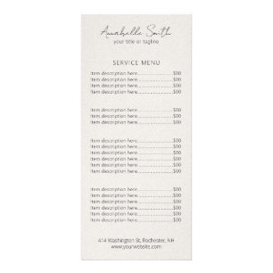 Eenvoudige beige minimalistische moderne legant reclamekaart