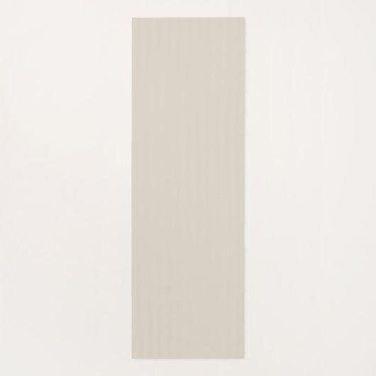 Eenvoudige beige neutrale minimalistische oefening yogamat (Achterkant)