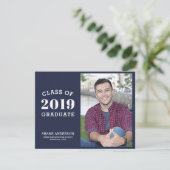 Eenvoudige bekendmaking Afstudeerder met hyperlink Aankondiging (Staand voorkant)