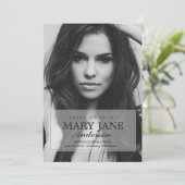 Eenvoudige bekendmaking van Afstuderen | AFSTUDERE Aankondiging (Staand voorkant)