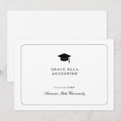 Eenvoudige bekendmaking van Afstuderen Kaart (Voorkant / Achterkant)