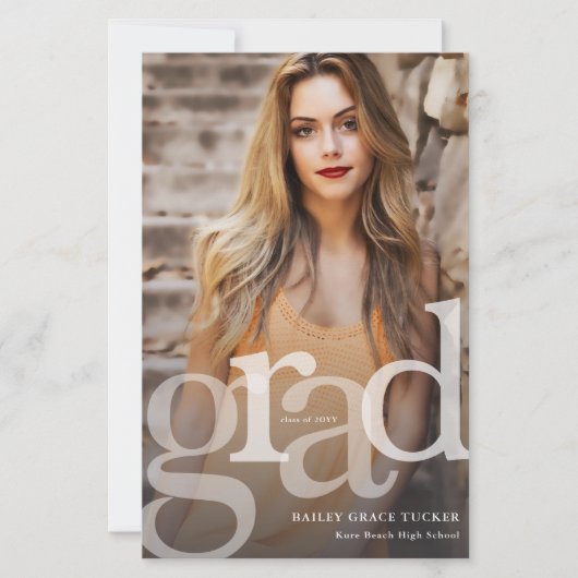 Eenvoudige bekendmaking van het AFSTUDEERDER Overl (Voorkant)