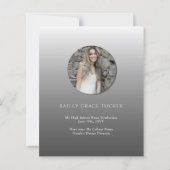 Eenvoudige bekendmaking van het AFSTUDEERDER Overl (Achterkant)