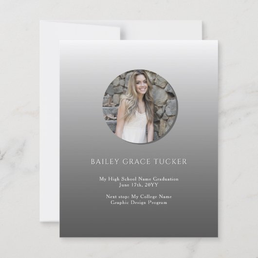 Eenvoudige bekendmaking van het AFSTUDEERDER Overl (Achterkant)