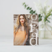 Eenvoudige bekendmaking van het AFSTUDEERDER Overl (Staand voorkant)