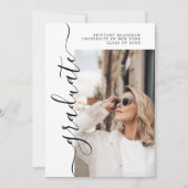 Eenvoudige bekendmaking van het Afstuderen Afstude Notitiekaartje (Voorkant)