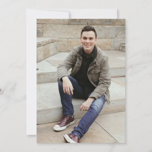 Eenvoudige bekendmaking van het Afstuderen met dub Kaart (Voorkant)