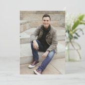 Eenvoudige bekendmaking van het Afstuderen met dub Kaart (Staand voorkant)