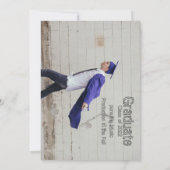 Eenvoudige bekendmaking van het Afstuderen met dub Kaart (Achterkant)