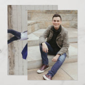 Eenvoudige bekendmaking van het Afstuderen met dub Kaart (Voorkant / Achterkant)