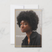 Eenvoudige bekendmaking van het Afstuderen van de  Kaart (Voorkant)