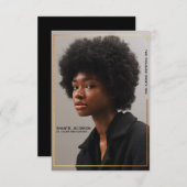 Eenvoudige bekendmaking van het Afstuderen van de  Kaart (Voorkant / Achterkant)