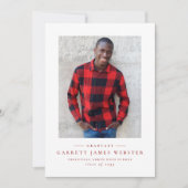 Eenvoudige bekendmaking van het rode afstuderen (Voorkant)