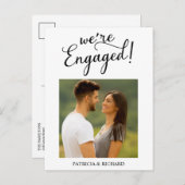 Eenvoudige bekendmaking van het Verloving en sla d Briefkaart (Voorkant / Achterkant)