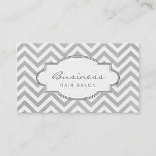 Eenvoudige benoeming Chevron Stripes Hair Salon Afsprakenkaartje