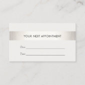 Eenvoudige benoeming van een gewone witte, moderne afsprakenkaartje (Voorkant)