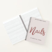 Eenvoudige benoeming van Elegant Roos Gold Foil-na Notitieboek (Binnen)