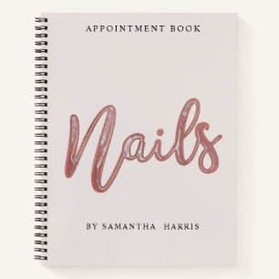 Eenvoudige benoeming van Elegant Roos Gold Foil-na Notitieboek