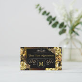 Eenvoudige  benoemingskaart afsprakenkaartje (Staand voorkant)