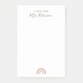 Eenvoudige beoordeling van de regenboogleraar post-it® notes