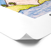 Eenvoudige bergscène poster (Hoek)