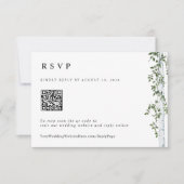 Eenvoudige Berkenboom Antwoord Online QR Code Trou (Voorkant)