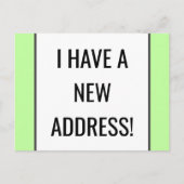 Eenvoudige, Bescheiden en Eenvoudige Nieuw Thuis A Aankondigingskaart (Voorkant)