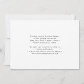 Eenvoudige bespaar de datum-trouwkaart met 3 foto' save the date (Achterkant)