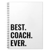 Eenvoudige Beste coach ooit Notitieboek (Voorkant)