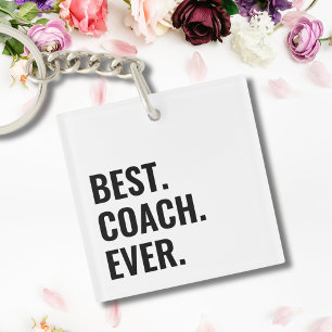 Eenvoudige Beste coach ooit Sleutelhanger