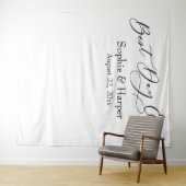 Eenvoudige beste-dag-ooit-fotoachtergrond wandkleed (In Situ (horizontaal))