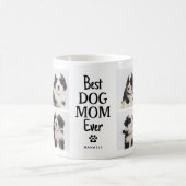 Eenvoudige beste hond mam ooit foto collage koffiemok (Center)