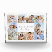 Eenvoudige Beste Mama Collage Fotoblokken (Voorkant)