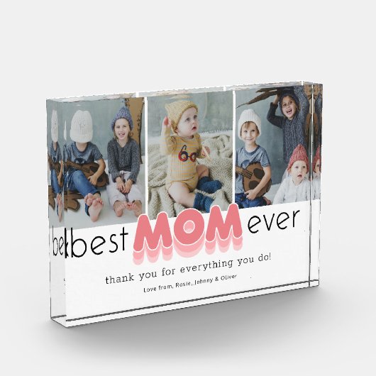 Eenvoudige beste mama ooit fotoblokken (Links)