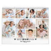 Eenvoudige Beste Moeder Foto Collage Moeder Kalender (Hoes)