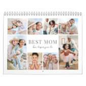 Eenvoudige Beste Moeder Fotocollage Kalender (Hoes)