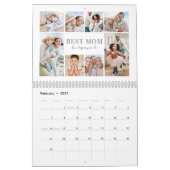 Eenvoudige Beste Moeder Fotocollage Kalender (Feb 2027)