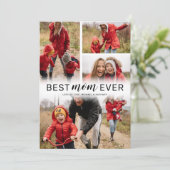 Eenvoudige beste Moederdag ooit 4 Kaart (Staand voorkant)