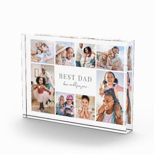 Eenvoudige beste papa collage fotoblokken (Rechts)